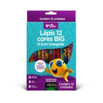 Lápis 12 Cores BIG 12,5cm Triangular - Onda