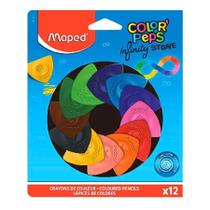 Lápis 12 Cores Color Peps Infinito Maped Triangular Lápis 12 Cores Color Peps Infinito Maped Triangular