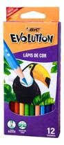Lápis 12 cores evolution sextavado BIC Lápis 12 cores evolution sextavado BIC