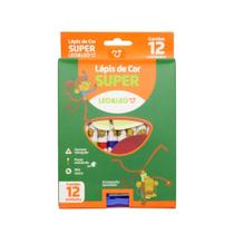 Lápis 12 Cores Super Triangular com Apontador (Cor Sortida) Leo&Leo Leonora - 4393