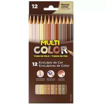 Lapis 12 cores tons de pele - multicolor Lapis 12 cores tons de pele - multicolor