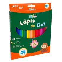Lapis 24 Cores Redondo Plast. Leo 4487 - Leonora Com.