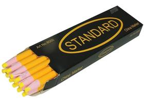 Lápis Amarelo Descascável Mágico Para Marcar Tecido - 12 Unidades - Standard
