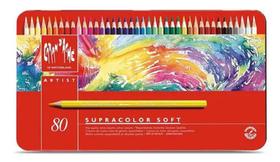 Lápis Aquarela Caran Dache 80 Cores Supracolor - Estojo Lata