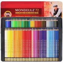 Lápis Aquarelável Koh I Noor Mondeluz Estojo 72 Cores Metal - Koh-i-noor