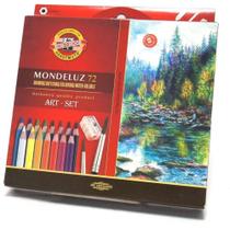 Lápis Aquarelável Mondeluz Koh-i-noor Com 72 Cores