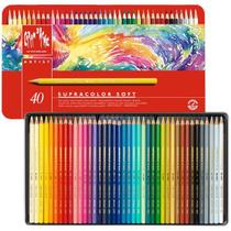 Lápis Aquarelável Supracolor Caran D'Ache 40 Cores