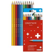 Lápis Aquarelável Swisscolor Caran D'Ache 12 Cores Cardboard