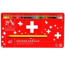 Lápis Aquarelável Swisscolor Caran D'Ache 40 Cores