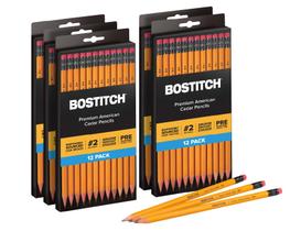 Lápis Bostitch Premium 2 HB Cedar Wood, pacote com 60 Lápis Bostitch Premium 2 HB Cedar Wood, pacote com 60