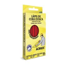 Lapis cera estaca bt c/12 un branco - KOALA