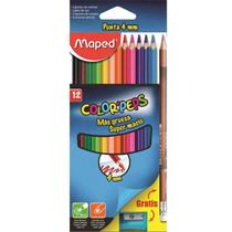 Lápis Color'Peps 4Mm 12 Cores+Apontador+Lápis Grafite