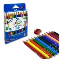 Lápis Colorir 12 Cores Big Jumbo Criatic Cis Com Apontador Lápis Colorir 12 Cores Big Jumbo Criatic Cis Com Apontador
