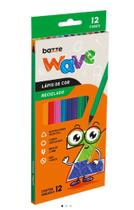 Lapis Cor 12Cores Sextavado Wave Bazze