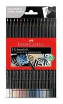 Lápis Cor 15 Cores Neutras Super Soft Faber Castell Lápis Cor 15 Cores Neutras Super Soft Faber Castell