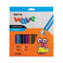 Lapis cor bazze wave apagavel 24cor cjto