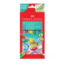 Lápis Cor Ecolápis Aquarelável Faber Castell 12 Cores