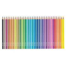 Lapis Cor Escolar Pintura 36 Cores Wave Super Macio e Cor Forte - Bazze
