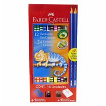 Lapis cor inteiro c/12 cores bicolor 120612+2 / est / faber