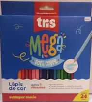 Lapis cor mega softcolor 24cor cjto