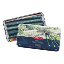 Lápis Cor Permanente Derwent Artists 36 Cores Estojo Lata