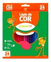 Lapis Cor Sextavado Com 24 Cores