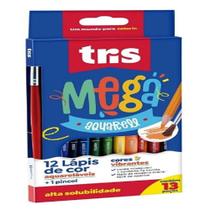 Lapis cor tris mega aquarell cjto 12cor Lapis cor tris mega aquarell cjto 12cor