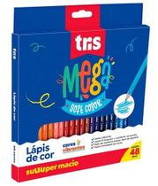 Lapis cor tris mega soft cjto 48cor