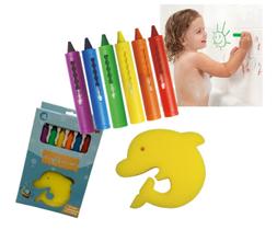 Lapis de Banho Colorido Risca E Apaga Com Esponja Zoop Toys