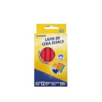 Lápis de Cera Estaca Dz Vermelho Fogo 507 Acrilex