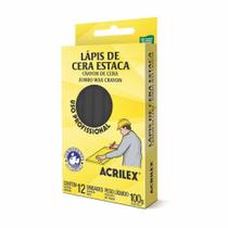 Lápis De Cera Estaca Preto 520