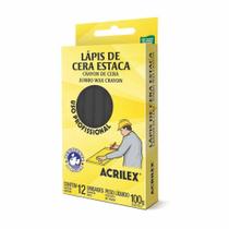 Lápis De Cera Estaca Preto 520