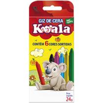 Lapis de Cera Fino 06 Cores Koala - Delta