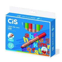 Lapis De Cera Jumbo Com 12 Cores