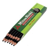 Lápis de Cera Preto Mitsubishi 12 UNIDADES