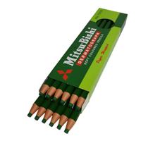Lápis de Cera Verde Mitsubishi 12 UNIDADES