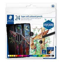 Lápis de colorir STAEDTLER 149C C14 Super Soft, pacote com 24