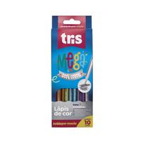 Lápis de cor 10 Cores Métalico Mega Soft Color Lápis de cor 10 Cores Métalico Mega Soft Color