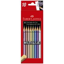 Lápis de cor 10 cores Metallic 120410G116145 - Faber-Castell Lápis de cor 10 cores Metallic 120410G116145 - Faber-Castell