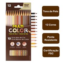 Lápis de Cor 10 Cores Multicolor Tons de Pele Faber Escolar Lápis de Cor 10 Cores Multicolor Tons de Pele Faber Escolar