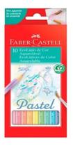 Lápis De Cor 10 Cores Pastel Aquarelável Faber Castell