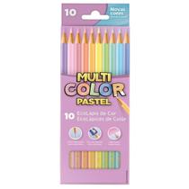 Lápis de Cor 10 Cores Pastel Multicolor