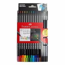 Lápis De Cor 12 Cores + 2 Ecolapis Supersoft- Faber Castell