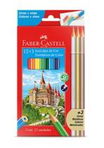 Lápis De Cor 12 Cores + 3 Metálicos Faber Castell Lápis De Cor 12 Cores + 3 Metálicos Faber Castell