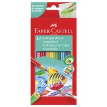 Lápis de Cor 12 Cores Aquarelável 120212G - Faber Castell