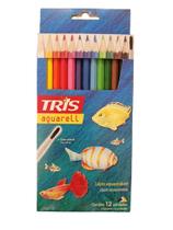 Lápis de Cor 12 Cores Aquarelável + Pincel 635088 Tris Summit (SKU 6097) Lápis de Cor 12 Cores Aquarelável + Pincel 635088 Tris Summit (SKU 6097)