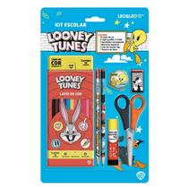 Lápis de Cor 12 Cores Barato Kit Completo Escolar LeoLeo para Volta as Aulas