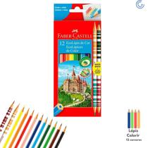 Lapis de Cor 12 Cores C/2 Lapis Bicolor Faber Castell