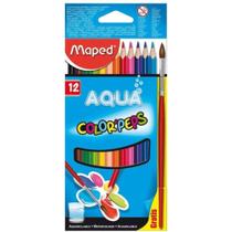 Lapis de Cor 12 Cores Color Peps Aquarelável + Pincel - Maped