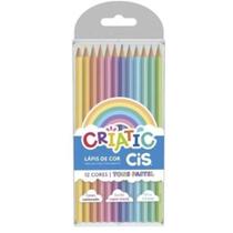 Lapis De Cor 12 Cores Criatic Pastel Cis